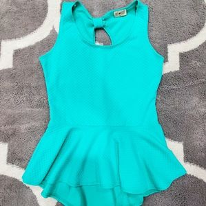 Womens peplum shirt size L